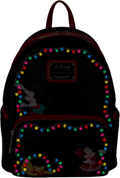 Loungefly Disney Mickey's Light Up Decorations Mini Backpack