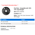 thumbnail image 2 of Flex Plate - Compatible with 1989 - 1991 Jeep Wrangler 1990, 2 of 2