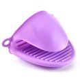 thumbnail image 1 of Manoplas de horno de silicona Hubei para hornear o cocinar instantáneamente. Uso como agarraderas o soportes para hornear. Los soportes para guantes se pueden utilizar al cocinar en uno (púr, 1 of 5