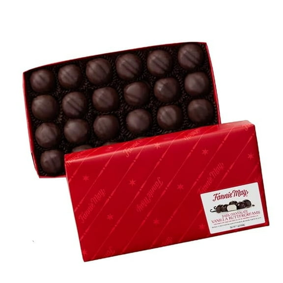Fannie May Dark Chocolate Vanilla Buttercreams 1 lb Package - Signature Wrap