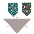 thumbnail image 2 of Baberos triangulares transpirables para mascotas, con estampados navideños, para perros y gatos., 2 of 5