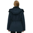thumbnail image 4 of WenVen Women's Winter Jacket Windrproof Winter Coat Warm Puffer Jacket with Hood Blue S, 4 of 8