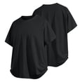 thumbnail image 2 of Bxsruta Men's Polyester Crew Neck Short Sleeve Pullover T-Shirt Lightweight Breathable Daily Outdoor Comfort, 2 of 7
