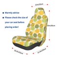 thumbnail image 3 of Wukai Bee honey Full Set Car Seat Covers with Soft Padding Universal Auto Front Seats Protector and Cushion Mat, 3 of 5