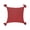 Red, variant on Anna Rust Solid Woven Square Accent Throw Pillow, 18" x 18"