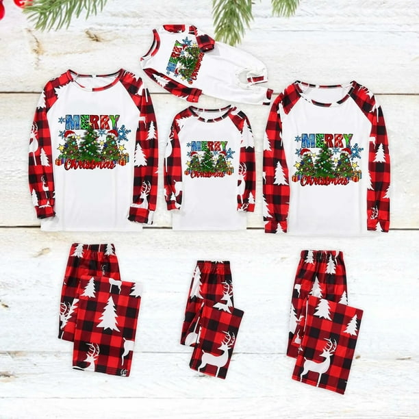Navidad Arbol de Navidad Pijamas para Navidad Familia 3 Pijamas a Juego Familia para Verano Pijamas de Navidad Familia a Juego