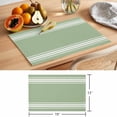 thumbnail image 6 of Sage Green Striped Placemats Set of 4 Stripes Place Mats Table Mats Kitchen Dining Home Outdoor Party Table Decoration, 6 of 9