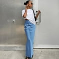 thumbnail image 2 of Annhoo Maxi Skirts for Women High Waisted Fashion Satin Long Skirt Elegant Elastic Waist Loose Vacation Skirts, 2 of 4