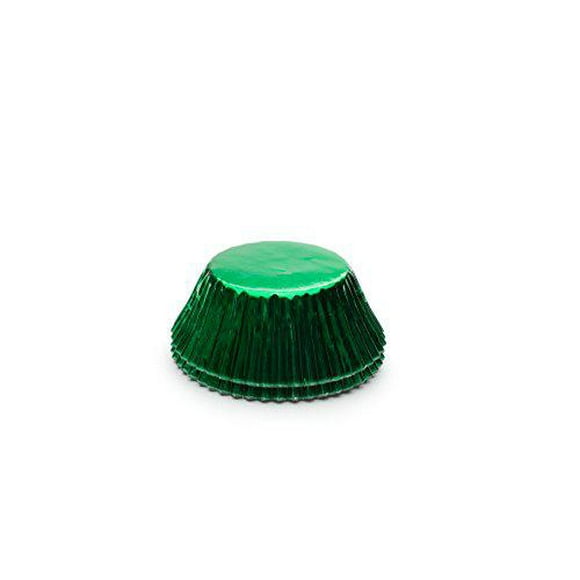 Fox Run Green Foil Disposable Bake Cups, 3 x 3 x 1.5 inches