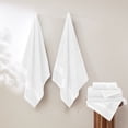 thumbnail image 5 of Modern Threads Spunloft 6-Piece Cotton Bath Towel Set, White, 5 of 7