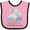 Pink and Black, variant on Inktastic My Yaya Loves Me to the Moon and Back Elephant Family Boys or Girls Baby Bib