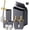 Dark Gray, variant on 9-Piece Light Gray Bathroom Accessories Set - Modern Vertical Stripe Decor with Slim Wastebasket, Soap Dispenser & Toothbrush Set - Neutral Bath Organization Kit