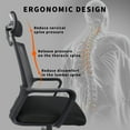thumbnail image 6 of SAYFUT Ergonomic Mesh Office Chair High Back Desk Chair with Headrest Adjustable Arms, 6 of 8