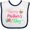 White and Navy, variant on Inktastic Happy Mothers Day with Flowers Boys or Girls Baby Bib