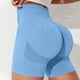 thumbnail image 2 of Pantalones cortos de ciclismo sin costuras para mujer, con cintura alta y efecto fruncido en el trasero, tallas S-XL, ideales para yoga y fitness., 2 of 5