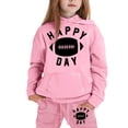 thumbnail image 4 of Boy Jogger Set Size 7 Long Sleeve Letter Print Rugby Football 2pcs Boys Outfit Set Regular Fit Tracksuit 2 Piece Outfits,Pink,6-7 Years, 4 of 4