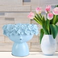 thumbnail image 2 of JeashCHAT Flower Wreath Girl Vase Crown Storage Box Doll Head Planter Nursery Decor, 2 of 5