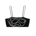 thumbnail image 3 of HH TRAF Top corto sexy sin mangas con espalda descubierta y cremallera lateral para mujer, ropa de verano para mujer, joyería elegante, corsé con tirantes finos, 3 of 5