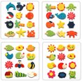 thumbnail image 2 of Faithtur 12Pcs/Set Wooden Cartoon Fridge Magnets Household Cute Animal Fridge Stickers, 2 of 6