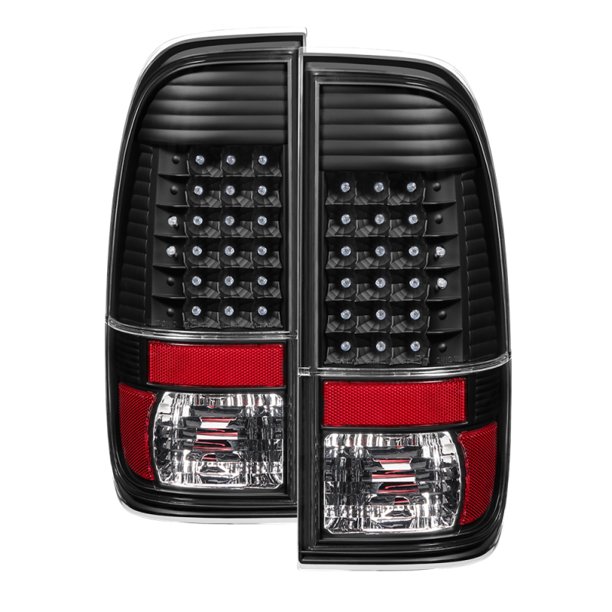 Xtune Ford F-150/F-250/F-350 87-96 Euro Style Tail Lights - Black Smoked