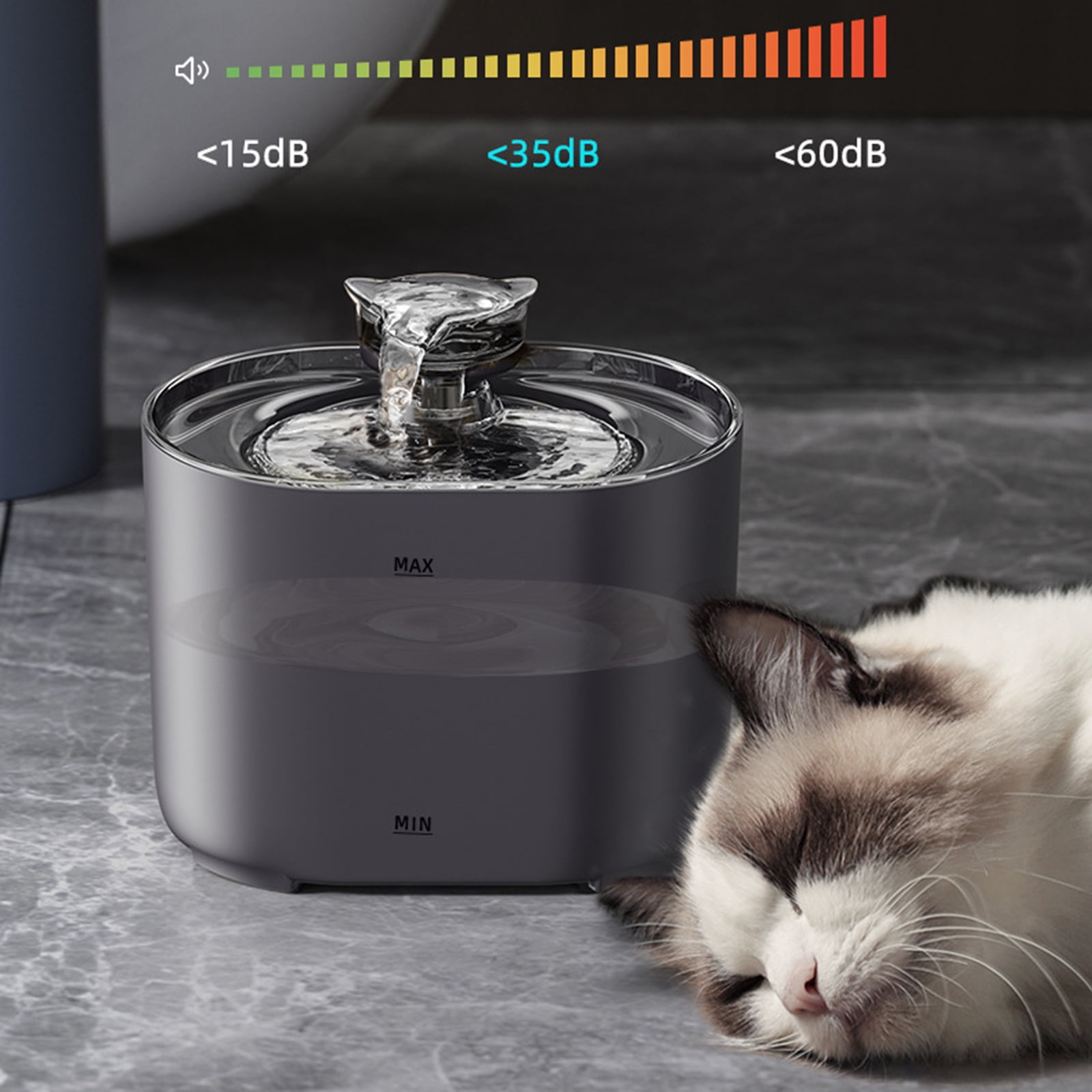 Cats Water Fountains Dogs Water Dispenser Big Capacity Super Mute Automatic Mute Waterer Gift for Cats