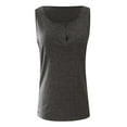 thumbnail image 3 of Ketyyh-chn99 T-Shirt pour Femmes Cadeaux pour Femmes Manches Longues Extensible Col Ras du Cou T-Shirt Côtelé Ajusté Décontracté Basique Hauts Gris, TG, 3 of 5