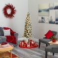 thumbnail image 6 of Nearly Natural 6ft. Flocked Alpine Christmas Artificial Tree, 6 of 7