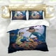 thumbnail image 5 of Scooby Doo Conjunto de sábanas temático, trío de piezas, cómodo y amigable con la piel, diseño único, regalo de decoración para el hogar para familiares, amigos y fans,135cm *200cm, 5 of 6