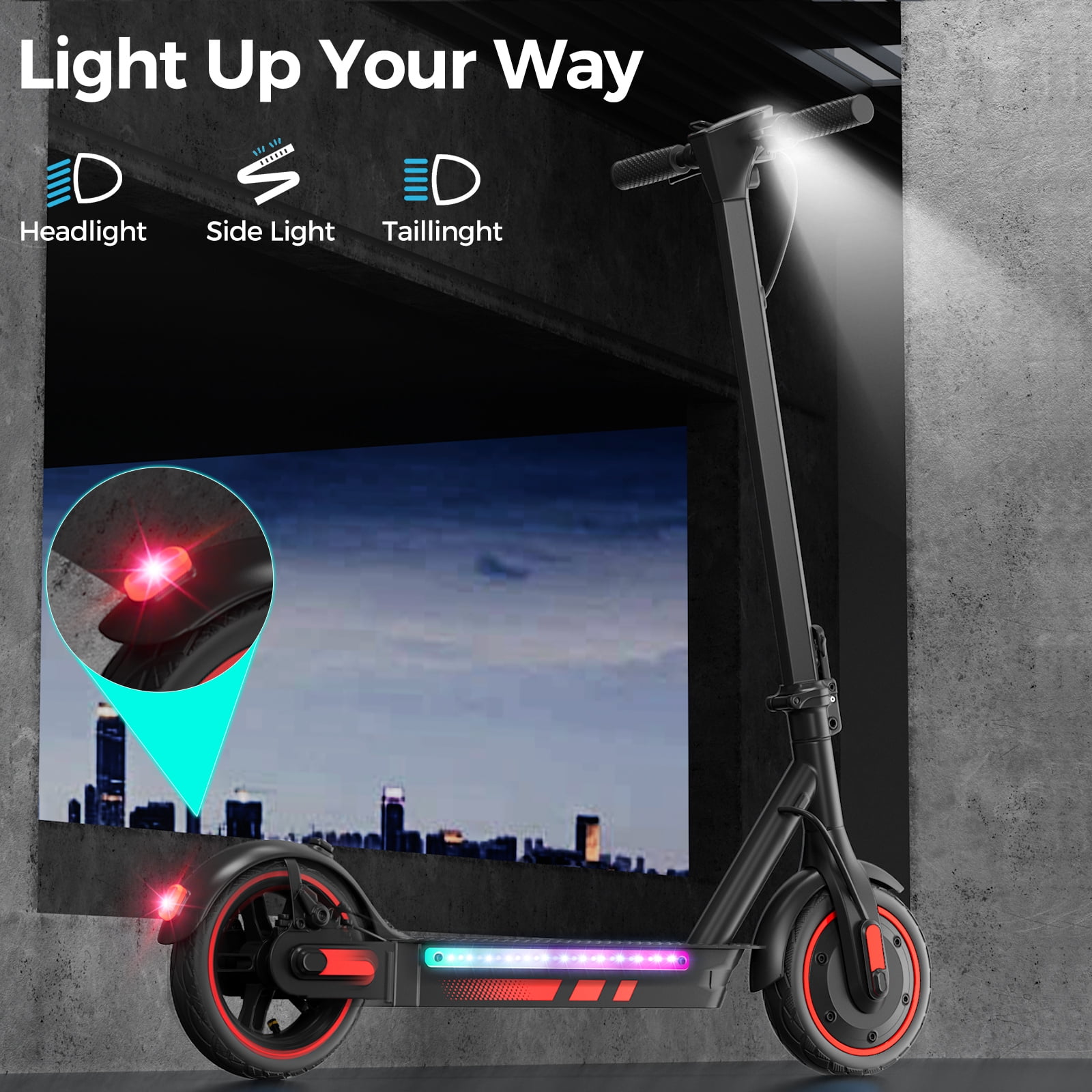 Electric Scooter for Adults, 600W Motor, 10