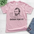 thumbnail image 2 of Kids Gogh For It Vincent Van Gogh Shirt, Youth Kids Boy Girl T-Shirt, Artist Funny Art Painting Painter's Tee, Light Pink, Large, 2 of 4