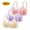 Pink+Light Purple+Beige, variant on Hjlmsx Push Up Bras for Women No Underwire Seamless Lace Wireless Comfort Everyday Bras Full Coverage Adjustable Breathable Bra 3 Pack