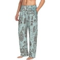 thumbnail image 2 of Balery Men'S Pirate Adventure Map Pants,Sleepwear Pants,Pajama Pants,Pj Bottoms Drawstring And Pockets-Large, 2 of 9