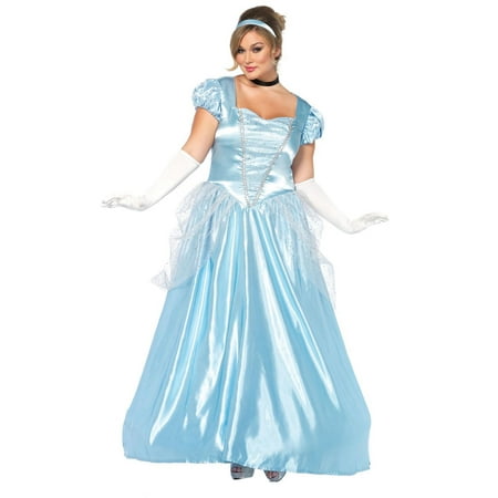 Leg Avenue Womens Plus Size Classic Long Cinderella Storybook Costume