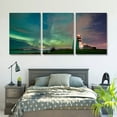 thumbnail image 5 of SHANXI Northern lights over Alnes lighthouse Godøy Norway Canvas Wall Art Decor Pictures for Bedroom Wall Decor Above Bed Living Room Wall Decoration Bathroom Office Artwork 12"x16"x3pcs, 5 of 6