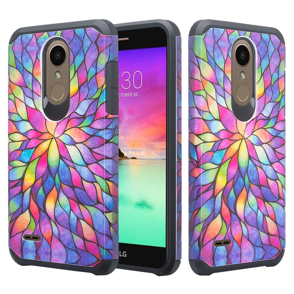 For TracFone/Straight Talk LG L413/LG 413DL/Premier Pro LTE Case w/[Tempered Glass] Hybrid