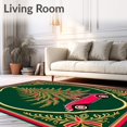 thumbnail image 2 of ODIKA 2'x3' Machine Washable Non-Slip Area Rug, Holiday Journey with Evergreen Tree and Festive Vehicle Scene High Traffic Rug with Pad, Green, 653779, 2 of 8