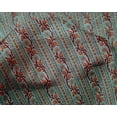 thumbnail image 4 of oneOone Silk Tabby Fabric Leaves & Floral Block Fabric Prints By Yard 42 Inch Wide, 4 of 5