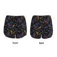thumbnail image 3 of Balery Lavender Flowers Pantalones cortos deportivos para mujer con forro y dos bolsillos, elásticos, para entrenamiento, gimnasio, yoga-XX-Large, 3 of 7