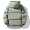 thumbnail image 4 of Zimjoy Mens Puffer Jacket with Hood Thermal Thicken Winter Jackets for Men Big and Tall Down Jackets & Coats Lightweight Hooded Coat for Travel Ski, Green L, 4 of 8