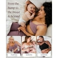 thumbnail image 6 of Kindred Bravely Sublime Wireless Busty Sleep Pumping Bra | Seamless Pumping & Nursing Bra for E, F, G, H Cups (Oatmeal Heather, Small-Busty), 6 of 6