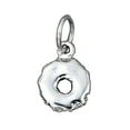 thumbnail image 1 of Sterling Silver 20" 1.2mm 3D Glazed Donut Pendant Necklace, 1 of 2