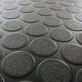 thumbnail image 3 of Rubber-Cal Coin-Grip Anti-Slip Rolled Rubber Mat - Black, 60 x 48 in., 3 of 9