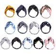 thumbnail image 2 of Minnieouse Diadema para mujer, bandas elásticas para el pelo con nudo cruzado Vintage, diadema y sólida para niñas, accesorios para el Accesorio para el cabello Gelb geblümt, 2 of 6