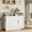 White, variant on Juiluna 47" Farmhouse Sideboard Buffet Cabinet with Storage, Antique White Storage Cabinet with 2 Barn Doors and 3 Drawers, Coffee Bar Station Table with Built-in Power Outlet for Kitchen, Livingroom