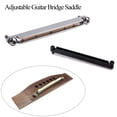 thumbnail image 2 of Adjustable Bridge Saddle Tools Nut Set For Acoustic Folk Guitar Accessories Part Silver, 2 of 10