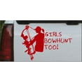 thumbnail image 1 of Girls Bow Hunt Too Car or Truck Window Decal Sticker, 1 of 1