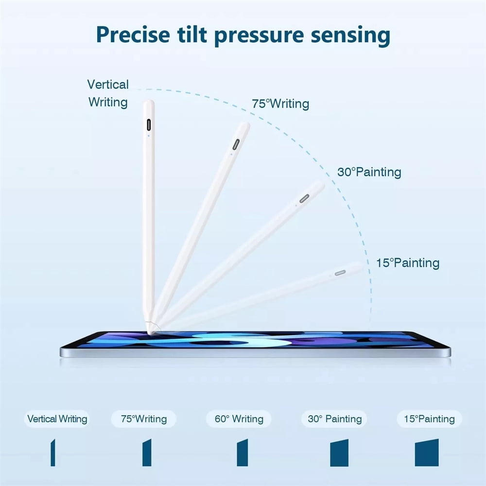 Stylus Pen for iPad,Fast Charge Active Pencil with Palm Rejection,Tilt Function,Compatible with 2018-2023 Apple iPad 10/9/8/7/6 Gen,iPad Pro 11/12.9 inch,iPad Mini 5/6,iPad Air(5/4/3)