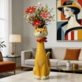 thumbnail image 6 of Honmine Weird Dog Vase, Dog-Themed Home Decoration, Quirky Animal Planter for Desk Shelf, Ceramic Puppy Flower Holder for Small Blooms, 6 of 6