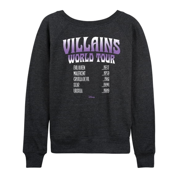 Disney Villains - World Tour - Women's French Terry Long Sleeve Pullover