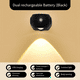 thumbnail image 2 of Lámpara de pared LED con sensor de movimiento, lámpara de pared con puesta de sol de 3 colores para dormitorio, luz de pared, luces de cuadros recargables negras, 2 of 8